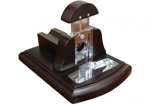Desktop Guillotine Cutter w/ Tobacco Catch Tray
