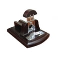 thumbnail image 1 of Desktop Guillotine Cutter w/ Tobacco Catch Tray - Walnut Dark Mahogany, 1 of 1