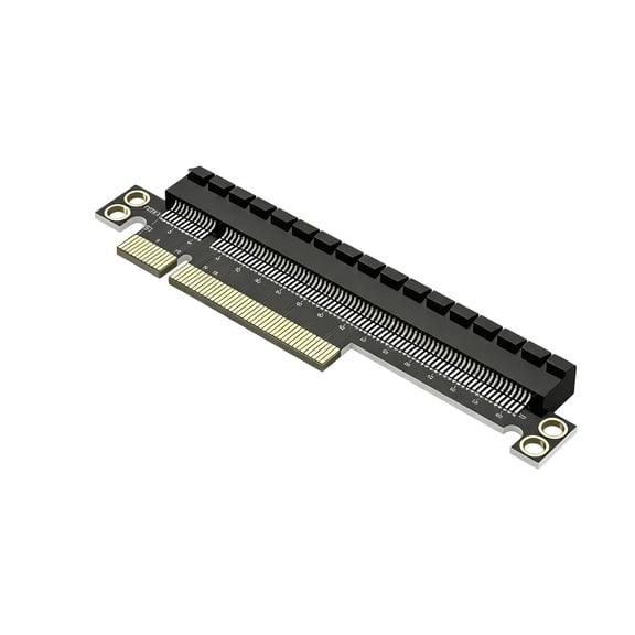 Server Build Expansion Board, PCIe 8X to 16XConverter Card, Rigid Structure, Full-Length Connector Layout, Gold Secure Mounting Support