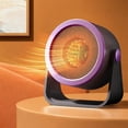 thumbnail image 1 of Desktop Heater, Small Portable Electric Heaters for Indoor Use, Fast Safety Heat for Office Bedroom Home (Purple), 1 of 6