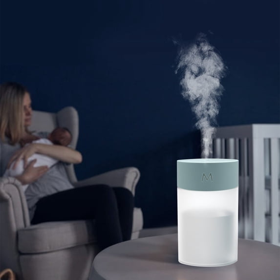 Desktop Humidifier with Cool Mist, Portable Desktop Humidifier with USB Interface, for Home Bedroom Office Travel