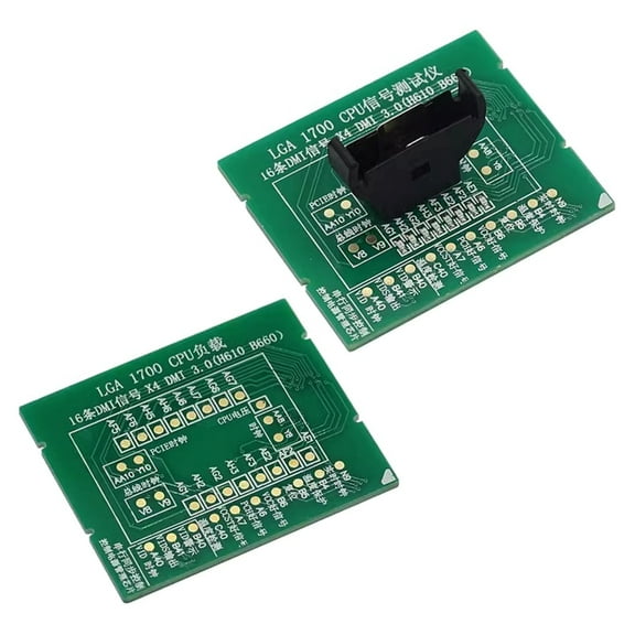 Desktop LGA 1700 CPU DMI3.0 H610 B660 CPU Socket Tester Dummies Load Fake Load with LED Indicators Repair Board