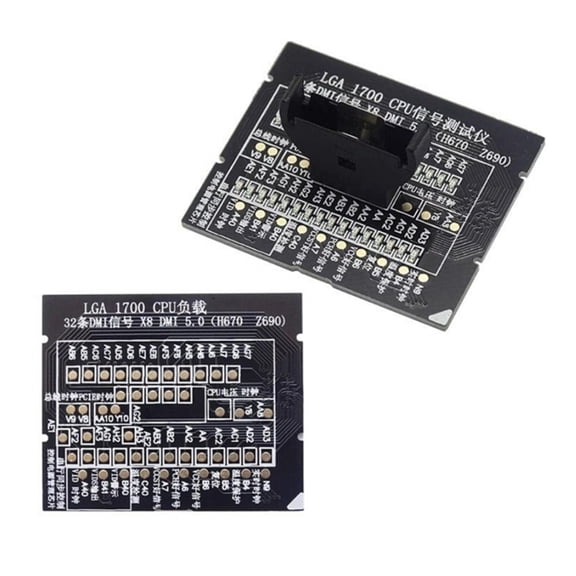 Desktop LGA1700 CPU Socket Tester Diagnostic Analyzer Dummy Load Fake Load with LED Indicator For Motherboard Repair