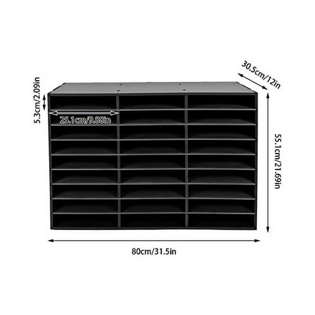 Desktop Literature Organizer Adjustable File Sorter Mail Center