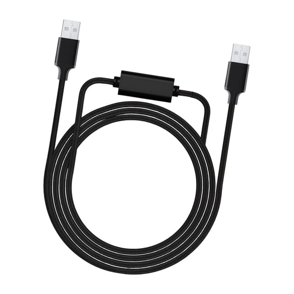 Desktop Loopback USB Cable USB-A to USB-A Braided Cable with Inline Module for Computer Transfer Use