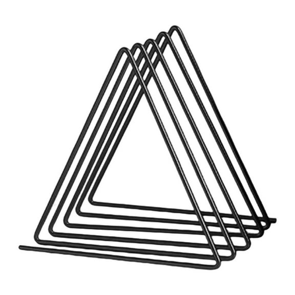Desktop Magazine File Holder,Triangle Metal Wire Record/Book Organizer,Folder Organizer Sorter,Magazine Storage,Decoration/Office Display Rack (Black)