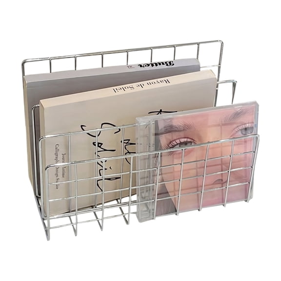 Desktop Mail Organizer File Organizer Metal Wire Mail Sorter Letter Organizer Magazine Rack for Letters,Mails,Books,Postcards,Brochures,Mail Holder