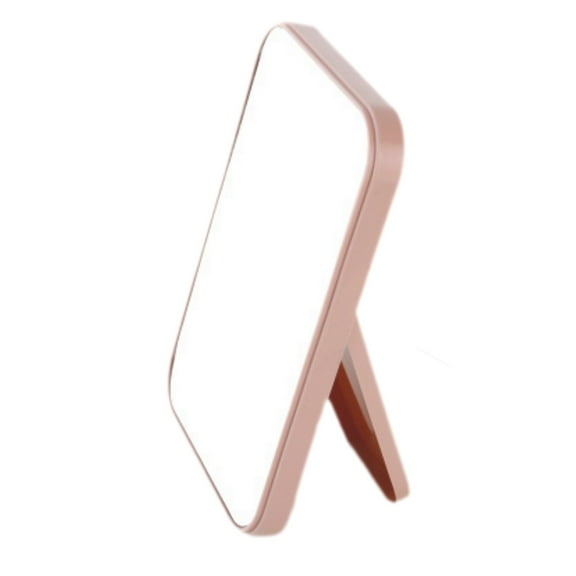 Desktop Makeup Mirror with Foldable Stand Portable Small Mirror for Travel Dorm 8-Inch Vanity Mirror for Women Students 1 Count