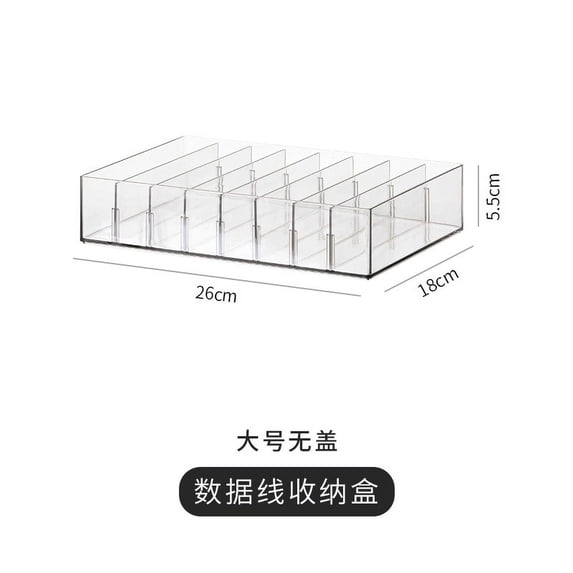 Desktop Makeup Storage Box Compartment Makeup Organizer Box Tabletop Makeup Organizer