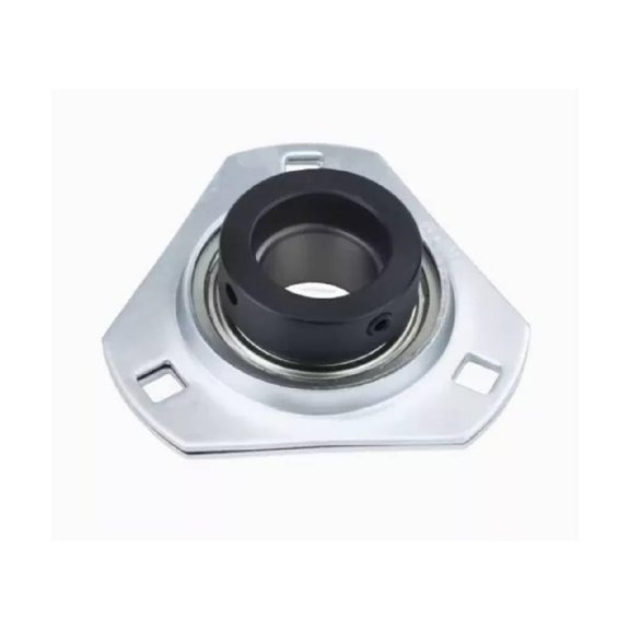 AJANTA INDUSTRIAL SAPFT206-20, 1-1/4" Bore Eccentric Collar Trangular 3-Bolt Flange Bearing
