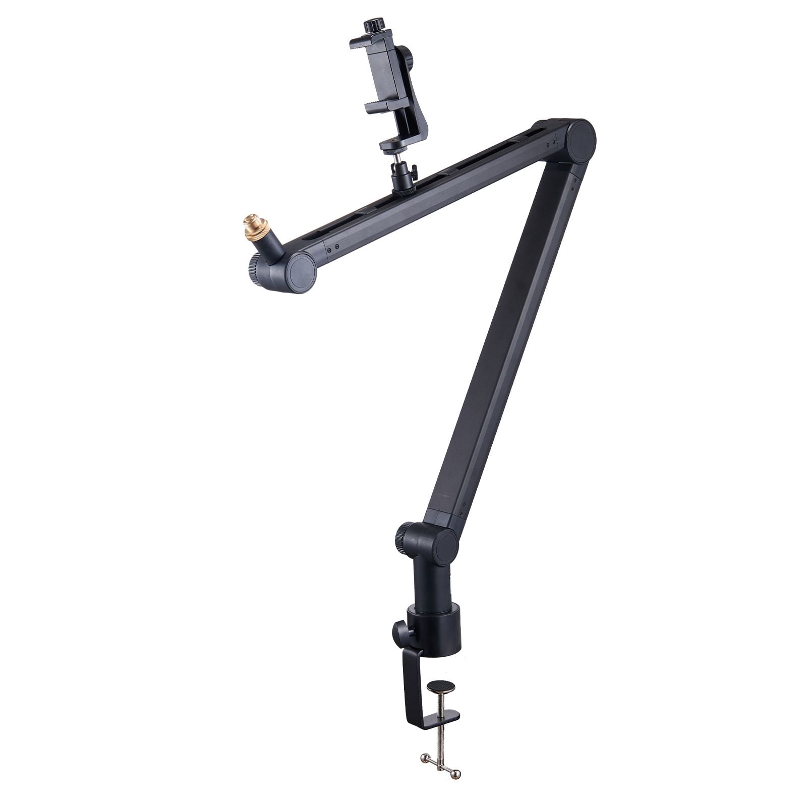 Desktop Microphone Cantilever Stand 360 ° Rotary Adjustable with 3/8 "-5/8" Adapter Hole Compatible with Blue Yeti HyperX QuadCast SM7B Recording Microphone Stand