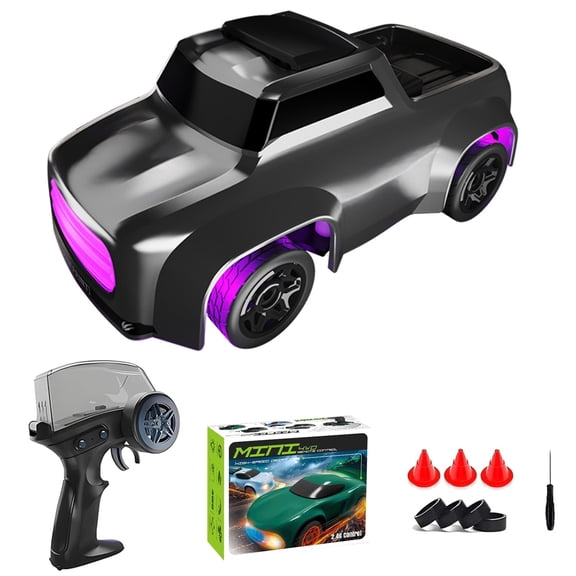 Desktop Drift Car, 2.4GHz Electric Mini Full Proportional Remote Control Car, Rechargeable RC Drift Toy with Instant Acceleration Button