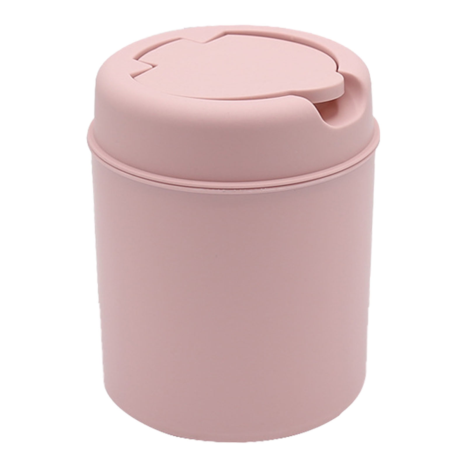 Yardwe Cute Panda Shape Trash Can Plastic Waste Paper Bin With Lid For Bedroom Bathroom Kitchen Home
