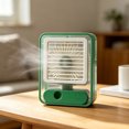 thumbnail image 1 of Desktop Mist Humidifier Fan USB Rechargeable Silent Compact Personal Air Circulator Adjustable Tilt Cooling Fan for Office Dorm Bedroom, 1 of 8