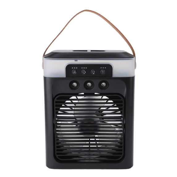 Desktop Misting Fan 400ml / 13.5 oz Portable Essential Oil Aromatherapy Cooling Fan for Bedroom Office Sleek Black Finish Quiet Operations Small Personal Air Conditioner Humidifier