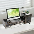thumbnail image 1 of Desktop Monitor Stand Monitor Stand Organizer Computer Monitor Riser W/ Drawer, 1 of 7