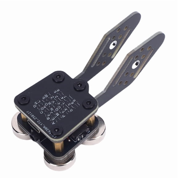 Desktop Morse Code Keyer Automatic Trainer with PCB, CW Key, 2-Channel USB, Double Paddle, Magnetic Base, Black