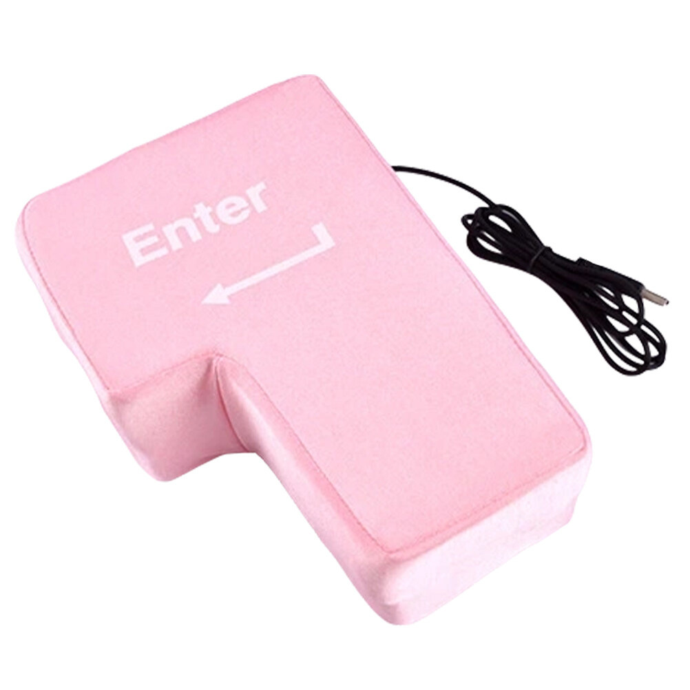 Desktop Nap Pillow Giant Enter Button Desktop Pillow USB Giant Enter Key Toy