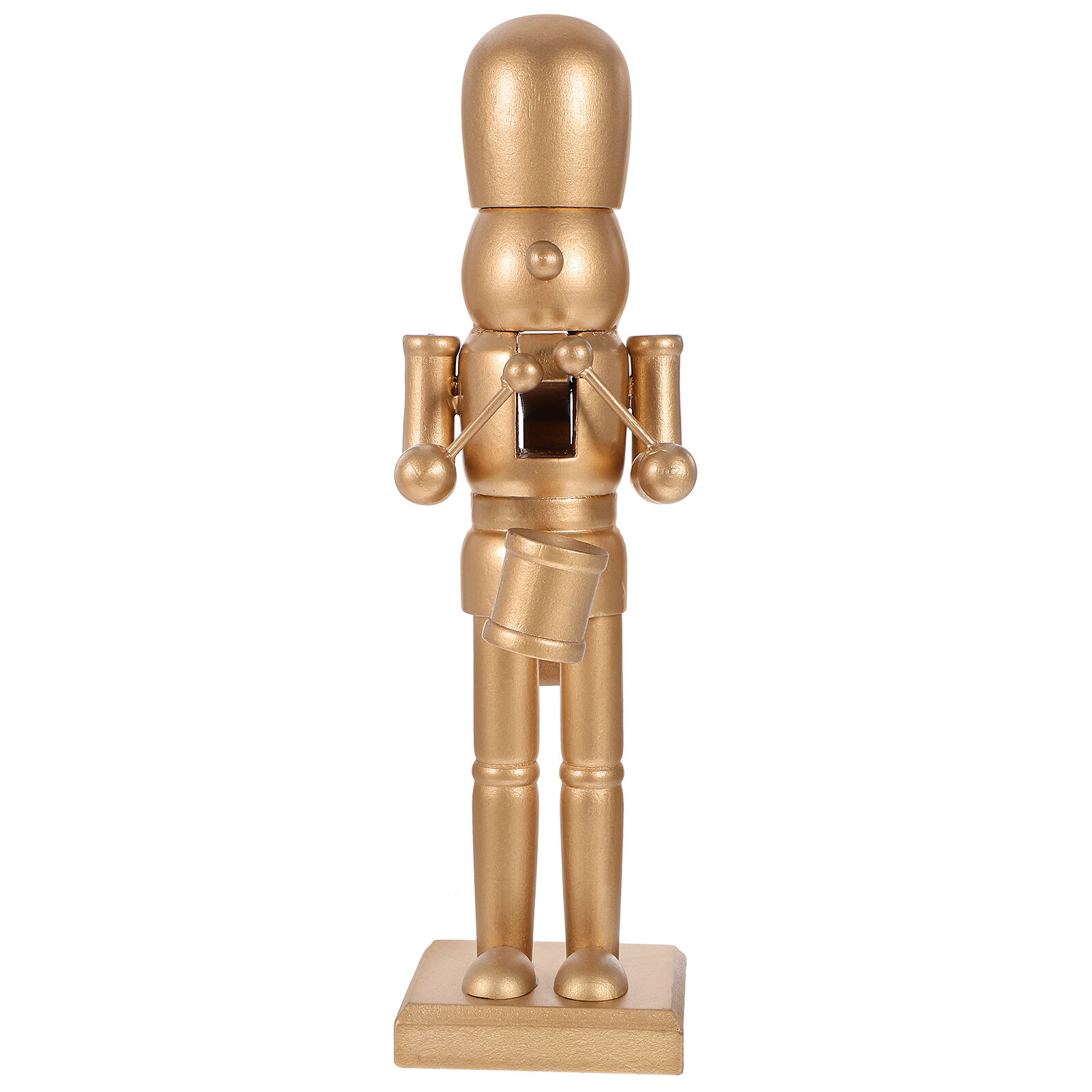 Desktop Nutcracker Puppet Decoration Xmas Nutcracker Ornament Wooden