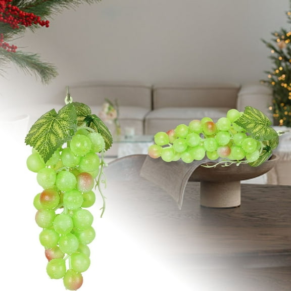 Desktop Object for Desktop Ornament - Fruit Theme Grape Bunches Display for Home Classroom Festival and Party