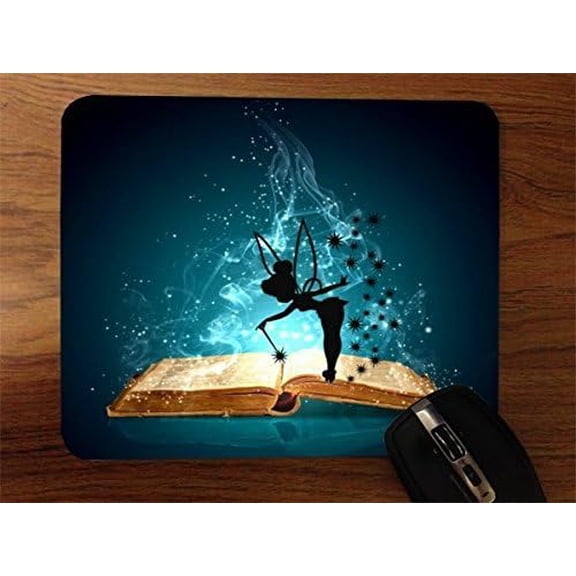 Desktop Office Mouse Pad by (Magic Spell Book Fairy)