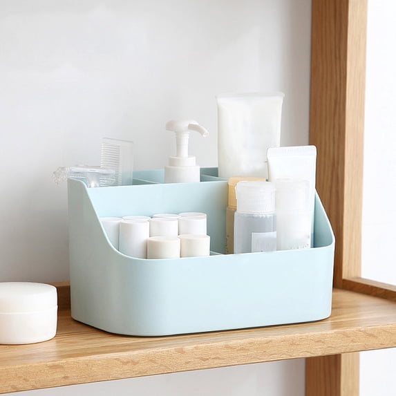 Desktop Organizer Box, Modular Storage Tray, Removable Dividers, Versatile Compartments, for Office Desk and Vanity Top