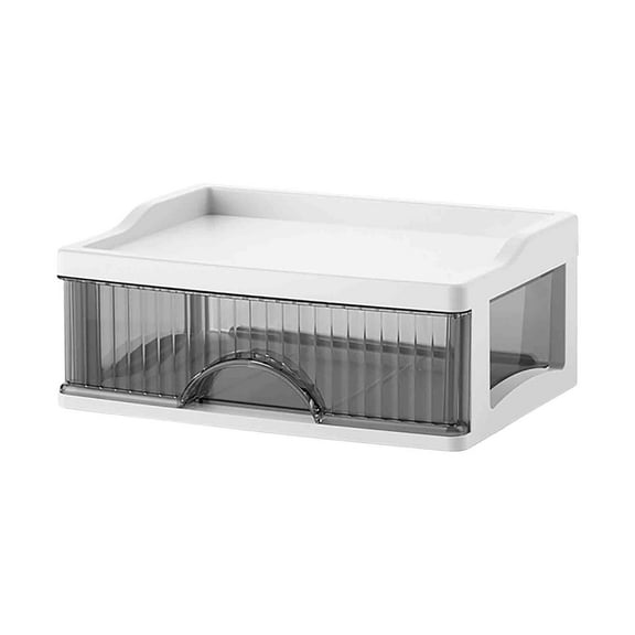 Desktop Organizer, Clear Plastic Storage Drawers, Multi-Compartment Design for Supplies, Compact Home and Office Use, for Professionals and Organizers