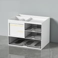 thumbnail image 1 of Desktop Organizer, Drawer Storage Box, Transparent Multifunctional Compartment Design, for Office Supplies and Home Desk Accessories, 1 of 6