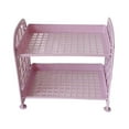 thumbnail image 1 of Desktop Organizer Makeup Storage Rack Mini Desk Dormitory Folding Shelf S Tide X6T2, 1 of 8