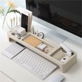 thumbnail image 1 of Desktop Organizer Storage Rack - Multi - Compartment Design For Office Supplies, Desktop Space - Saving, Beige Color - For Office Workers, Students, Home Office Use, 1 of 6