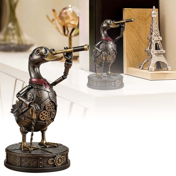 Desktop Ornament Animal Decorative Resin Figurine Unique Mechanical Design Collectible Art Piece for Desk Display