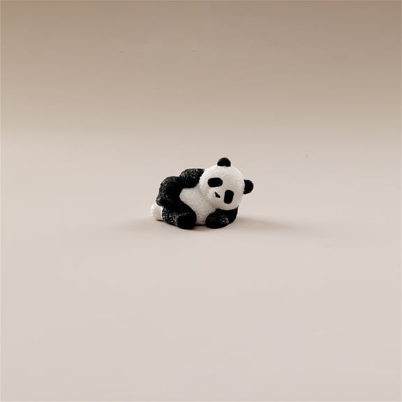 Desktop Ornament Brazilian Wood Panda Miniature Resin Panda Statue for Indoor Decoration Unique Hydroponic Tabletop Accessory for Home and