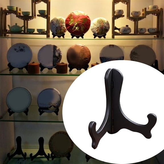 Desktop Ornament Clearance! Meiiso Plate Easel Photo Picture Frame Pedestal Display Stand Holde, 1 Bracket, Black