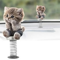Desktop Ornament Cute Acrylic 2D Cat Car Desktop Decoration for Desk Bookshelf Animal Themed Figurine Home Décor