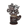 Desktop Ornament Dorm Decorations Brown Day Flowers Wooden Table