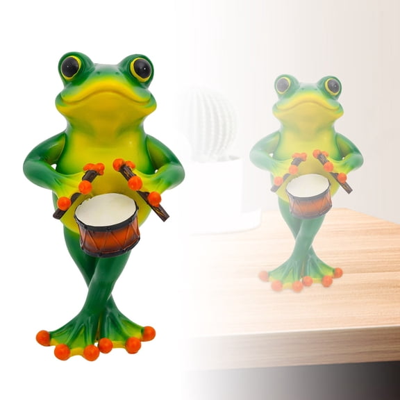 Desktop Ornament Drumming Decorative Figurine for Living Room Unique Home Resin Craft for Home Décor