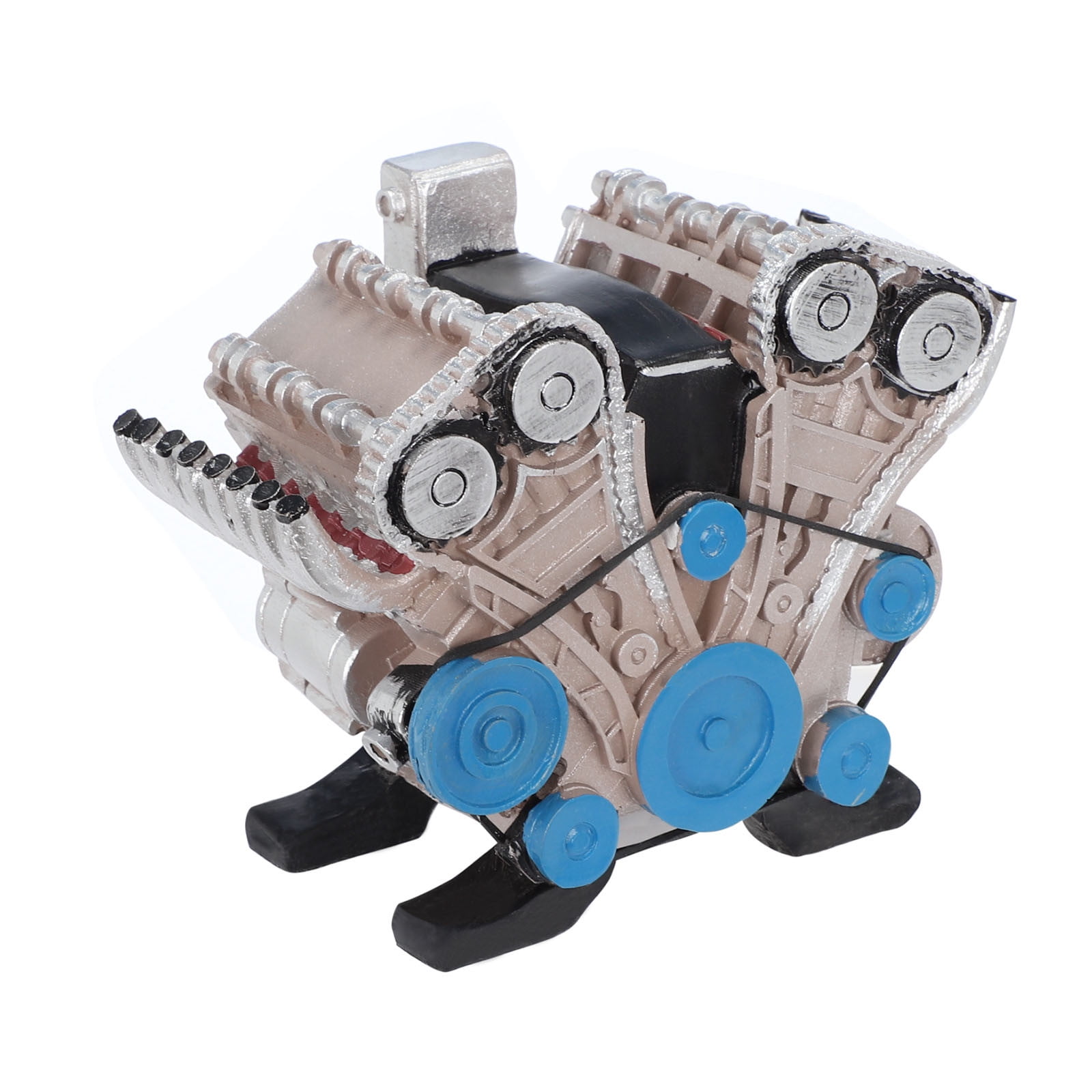 Mini Figure Scale Engine Desktop ornament, Engine Model Desktop Engine 8 Cylinder Car Engine ...