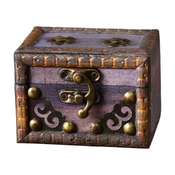 Desktop Ornament Jewelry Large Chest Collectibles Keepsakes Wooden Storage Decorative for Pearl Trinkets