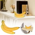 thumbnail image 1 of Desktop Ornament Bananas Bunch Lifelike Banana Cluster Decoration for Kitchen Party and Photography Props, 1 of 8