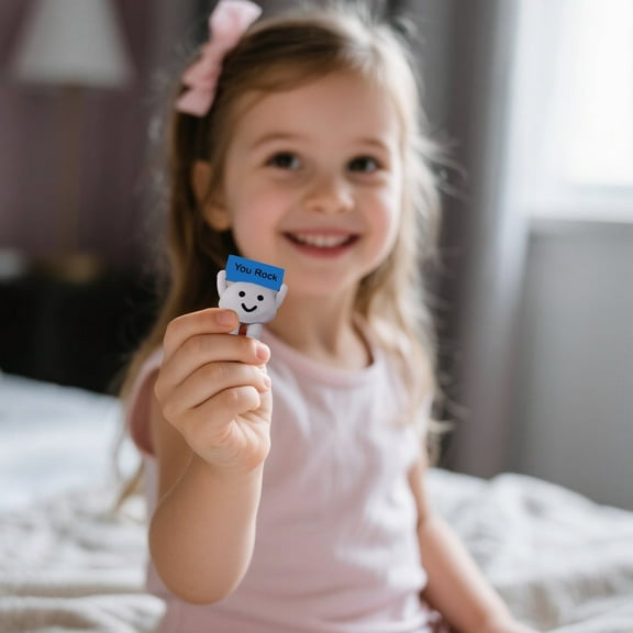 Desktop Ornament Mini Rock Decorative Inspirational Home Sculpture Unique Idea for Desk Shelf