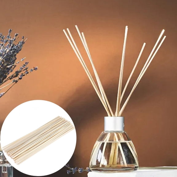 Desktop Ornament Natural Rattan Wood Diffuser Sticks for Aroma Fragrance Replacement 50,30 cm,Khaki