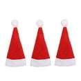 thumbnail image 1 of Desktop Ornament - Non Woven Christmas Hat - Lollipop Christmas Hat Small Mini Candy Santa Claus Cap Decoration Party - 3Pc Mini Christmas Hats, 1 of 1