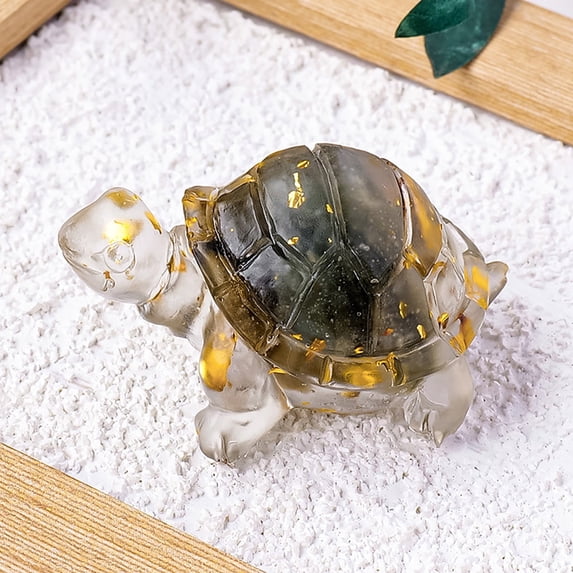 Elegant Resin Turtle Desktop Ornament for Home Decoration - for Animal Lovers on Holidays Birthdays Valentine's Day and Christmas