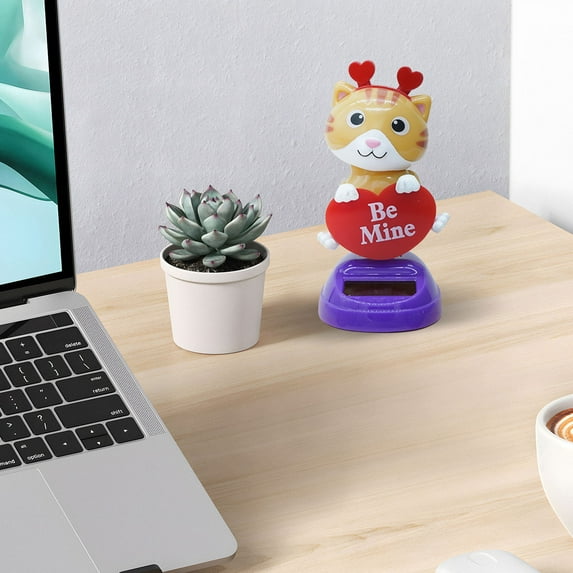 Desktop Ornament Solar Dancing Animal Figurines for Dancers and Cars Solar Window Toys for Desk Bobblehead Style Desktop Adornments