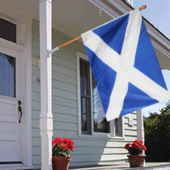 Desktop Ornament for Desktop Display Scottish Flag Canvas Decoration and Fading Proof Header Hangs for Mixed Media Home