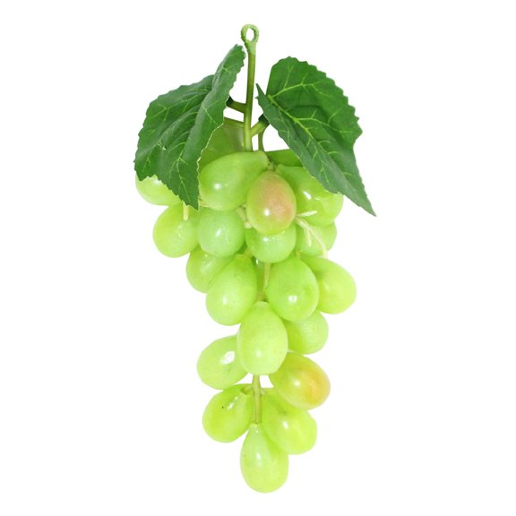 Desktop Ornament for Home and Store Realistic Grape Fruit Model Props Fruit Photo Props for Desktop Display Photo Art Craft, 5.91 inch, Green