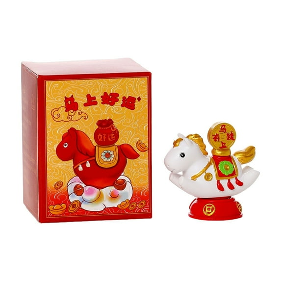Desktop Ornaments,Horse Shaped Ornaments Rotatable Desktop Ornaments 2026 Year Of Decoration Suitable For The Chinese New Year Applicable To Homes Schools Apartment