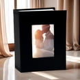 thumbnail image 1 of Desktop Ornaments,Small 4x6 Photo Album Cover With Front Window Portable Picture Book For Travel Wedding Memories Organizer, 1 of 3