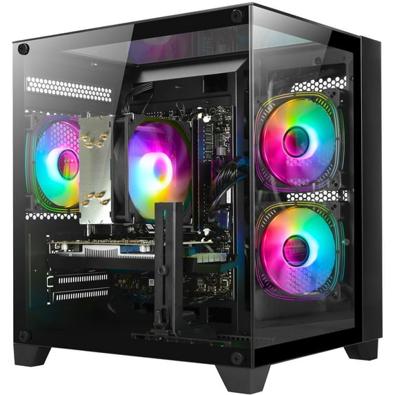 WIWB Gaming PC, Ryzen 5 5500, RX 6500 XT 4GB, 16GB DDR4, 1TB SSD, WiFi 6, 1080p Esports
