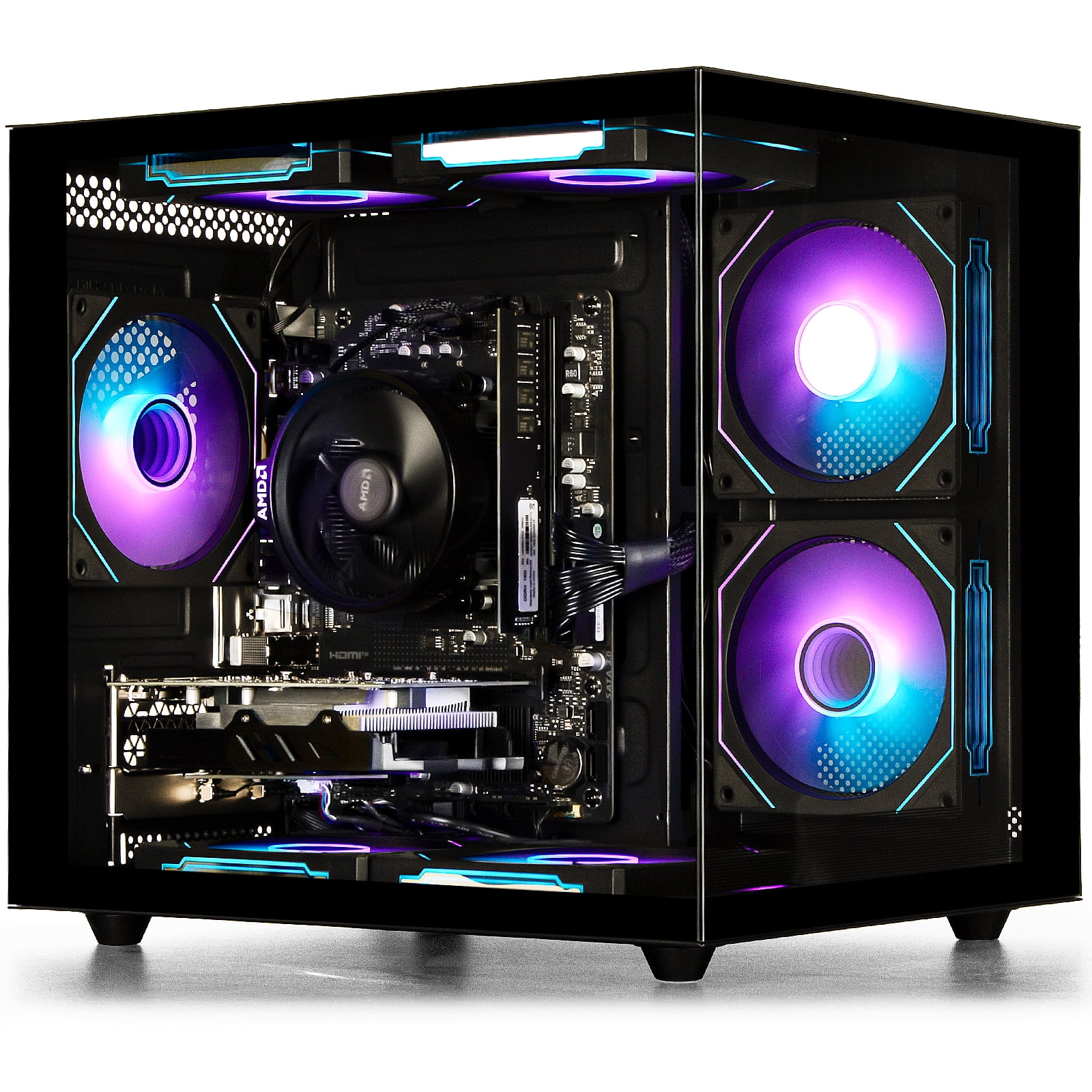 WIWB Gaming PC, Ryzen 5 5600, RX 6500 XT 4GB, 16GB DDR4, 1TB SSD